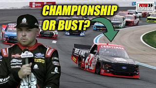 Layne Riggs: Is The Chase Championship or Bust?
#NASCAR #Racing #TruckSeries
Now the top seed for the Craftsman Truck Series 2026 Chase, Layne Riggs answers if he sees this postseason as a championship-or-nothing quest.
Thumbnail image credit: Meg Oliphant/Getty Images
—————
Peter Stratta
TSJ101Sports.com
Twitter: @PeterStratta and @TSJSports1
Please like, comment, and subscribe and follow along on the pages above for more at-track content! Layne Riggs: Is The Chase Championship or Bust?
