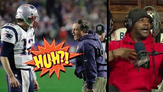 Bill Belichick yelling at Tom Brady