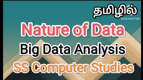 Nature of Data | big data in tamil,#sscomputerstudies,#bigdata ,#data