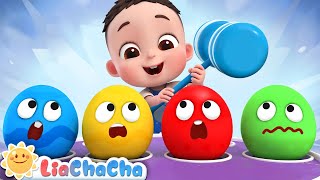 Surprise Eggs Song | Learn Colors and Vehicles for Kids | LiaChaCha Nursery Rhymes & Baby Songs by LiaChaCha - Nursery Rhymes & Baby Songs 805,337 views 1 month ago 3 minutes, 2 seconds