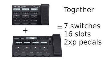 Zoom G3Xn + G5n : 2 guitar multieffects simultaneously