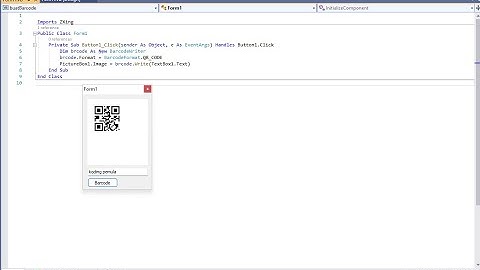 Visual Studio 2019 : Membuat Barcode dan Qrcode (VB.NET)