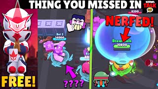 THINGS YOU MISSED IN BRAWL TALK! 🔥 | HIDDEN BALANCE CHANGES & MORE UPDATE INFO! 👀 | Brawl Stars