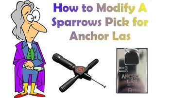 How to Modify a Sparrows Disc Detainer Pick for Picking Anchor Las Padlocks