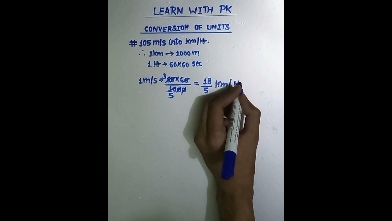 how-to-convert-m-s-into-km-h-maths-shorts-youtubeshorts-shortsfeed