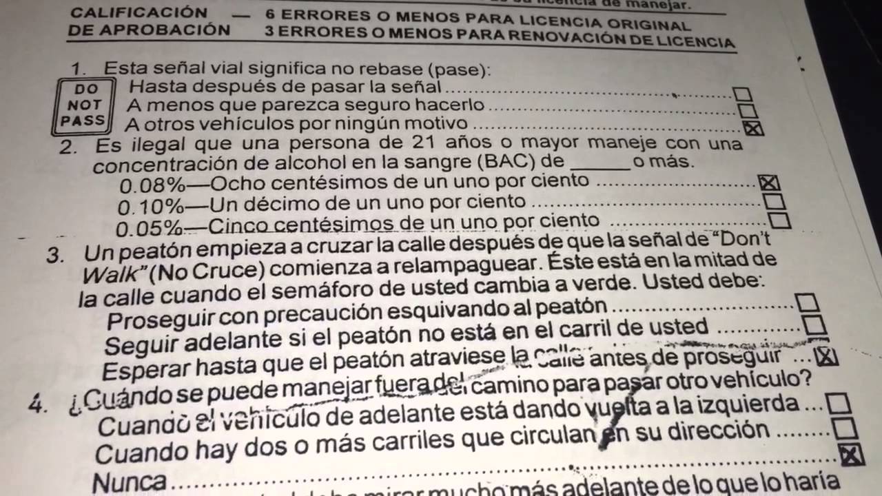 Todas Las Preguntas Y Respuestas Del Examen De Manejo En California