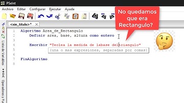 PseInt PRIMEROS PASOS