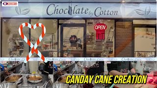 Handmade Candy Cane Making | Traditional Pulling & Twisting Process