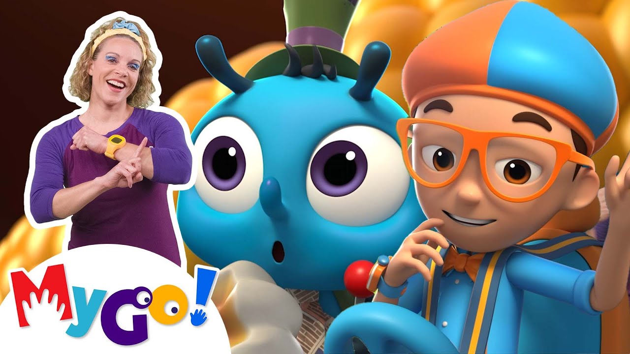 Garbage Truck MyGo! American Sign Language Cartoon for ASL Speakers Blippi Wonders YouTube