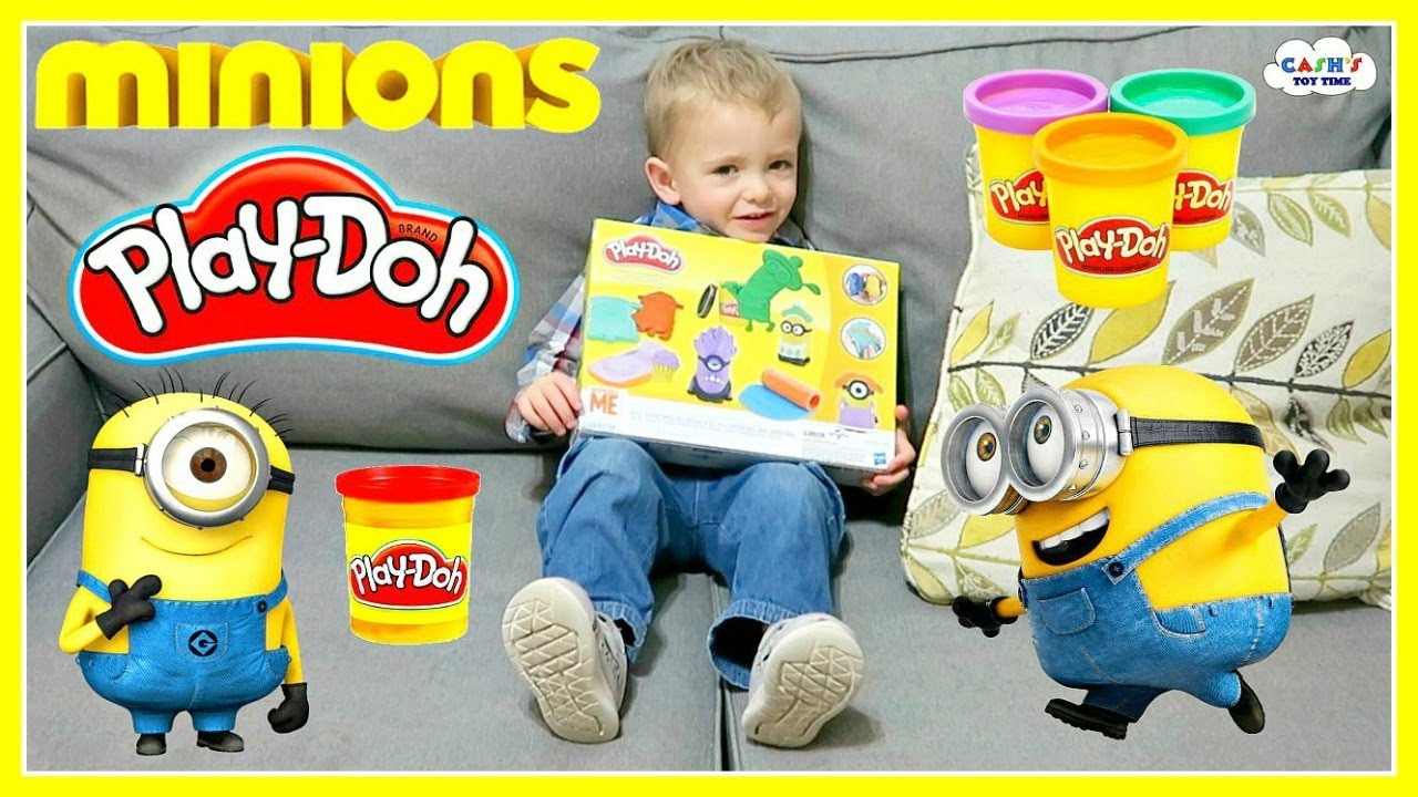 PLAY DOH MINIONS Despicable Me Playset Toy Review YouTube