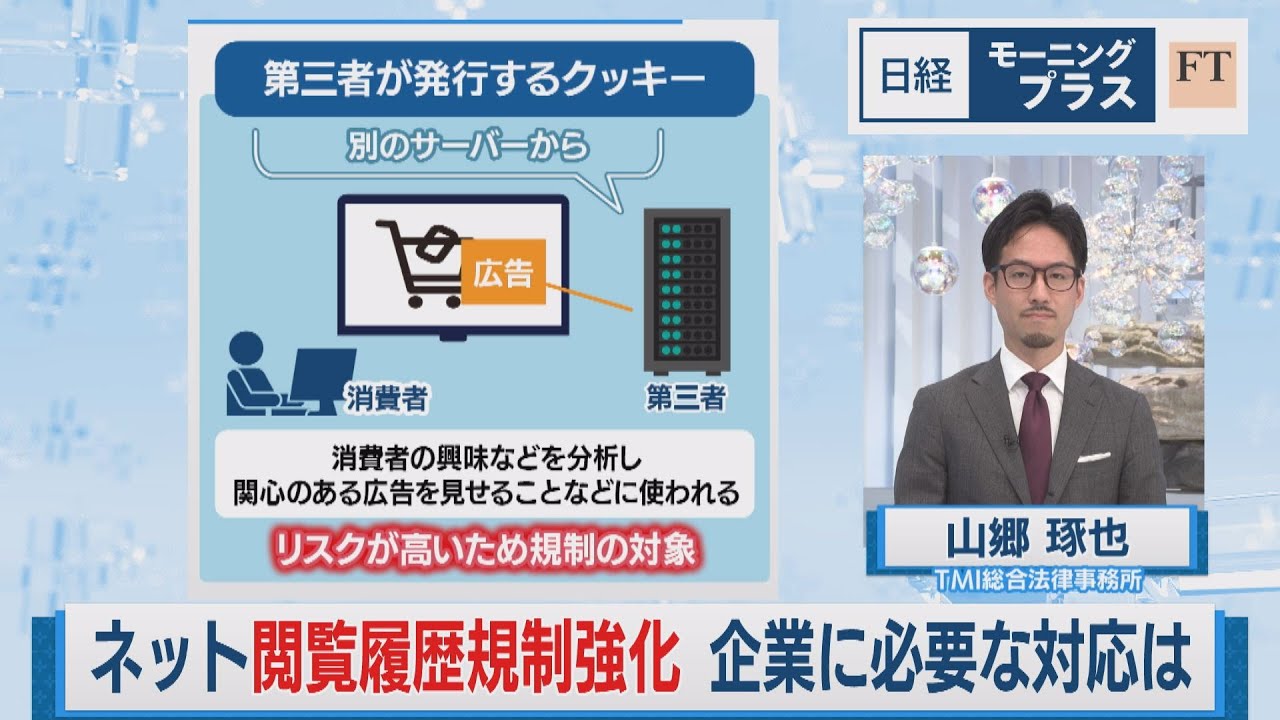 ネット閲覧履歴 規制強化 企業に必要な対応は【日経モープラFT】（2023年6月19日）