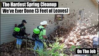 The Hardest Spring Cleanup We’ve Ever Done (3 Feet of Leaves) .. 2–3 Years of Neglect