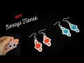 Earrings making tutorial/ Seed beads earrings/Rondelle beads earrings.