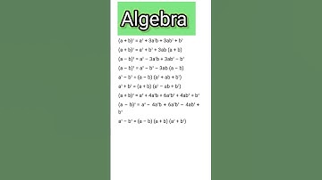 Algebra Important formulas 2 #math #quantitative Aptitude