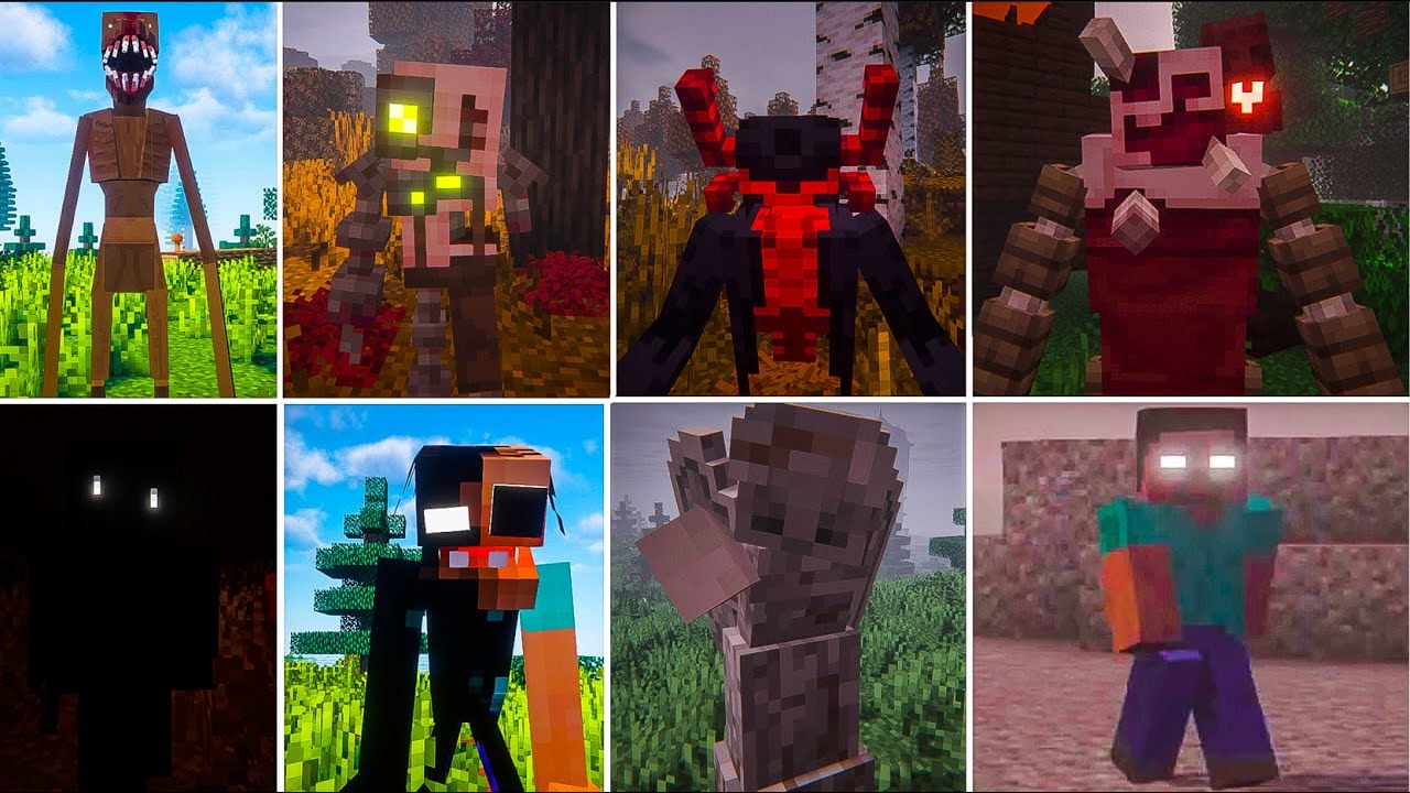 Minecraft Horror Mods JumpScare - YouTube