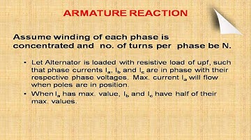 ARMATURE REACTION