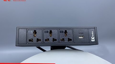 Hộp Ổ Cắm Điện Gắn Mặt Bàn Cao Cấp Chính Hãng Tenko TK-GB02 I Tenko.com.vn