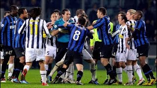 Juventus 2-1 Inter. Rissa Buffon - Thiago Motta.