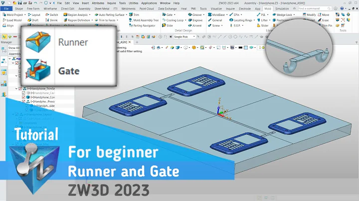 ZW3D - Tutorial - Runner & Gate