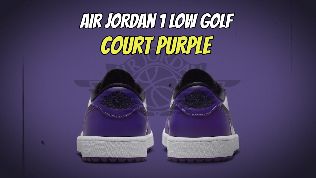 jordan 1 low golf court purple