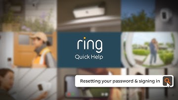 Ring Snelle Hulp | Uw wachtwoord opnieuw instellen en aanmelden