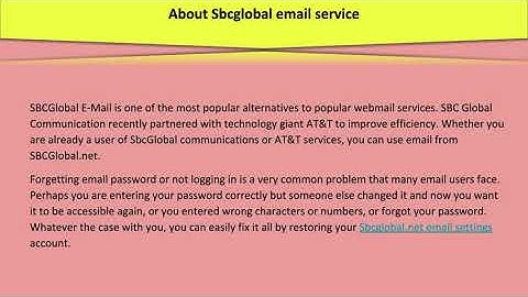 SBCGLOBAL PASSWORD RESET video