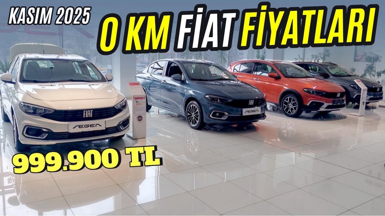 999.900 TL'YE 0 KM EGEA | Sıfır Km Fiat Egea Cross, Sedan ve Grande Panda Fiyatları - Kasım 2025