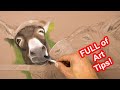 Easy Beginner Pastel Lesson - Donkey painting / Drawing - Jason Morgan Panpastel