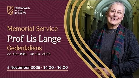 Memorial: Prof Lis Lange (2025)