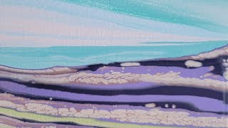 (477) LANDSCAPE PAINTING - FLUID ART on the Cheap - Made with Craft Paint and Water!