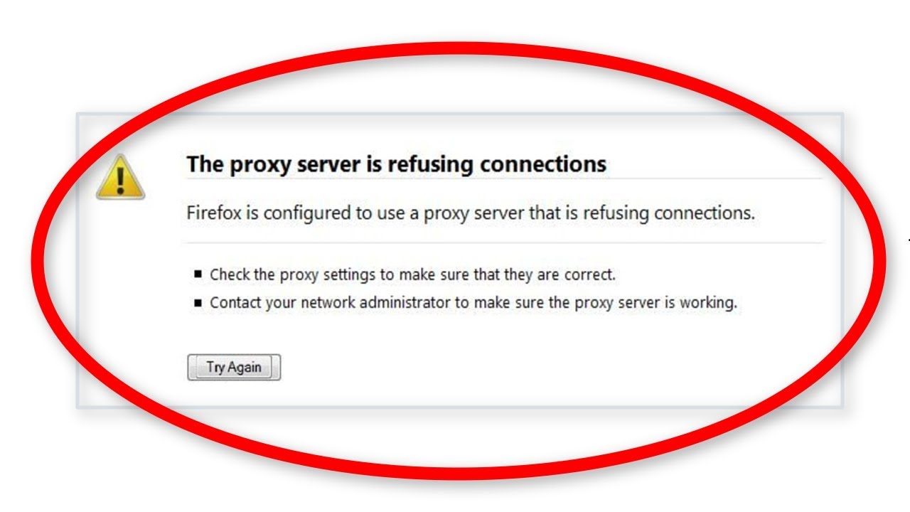 Proxy connection refused