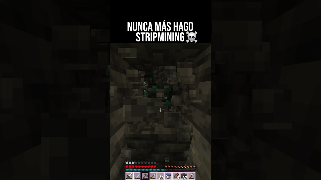 Nunca más hago strip mining 💀 #minecraft #humor #memes
