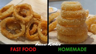 How To Make Fast Food Style Onion Rings | Homemade Cruncy & Spicy Onion Rings!