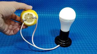 How to generate free electricity from lemon (Lighting an LED) | Simple Tips