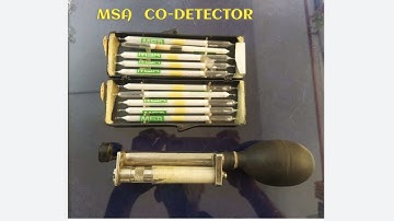 CO DETECTOR || MSA || CO Detector Tubes || Gas Testing Important Topics || GT Notes