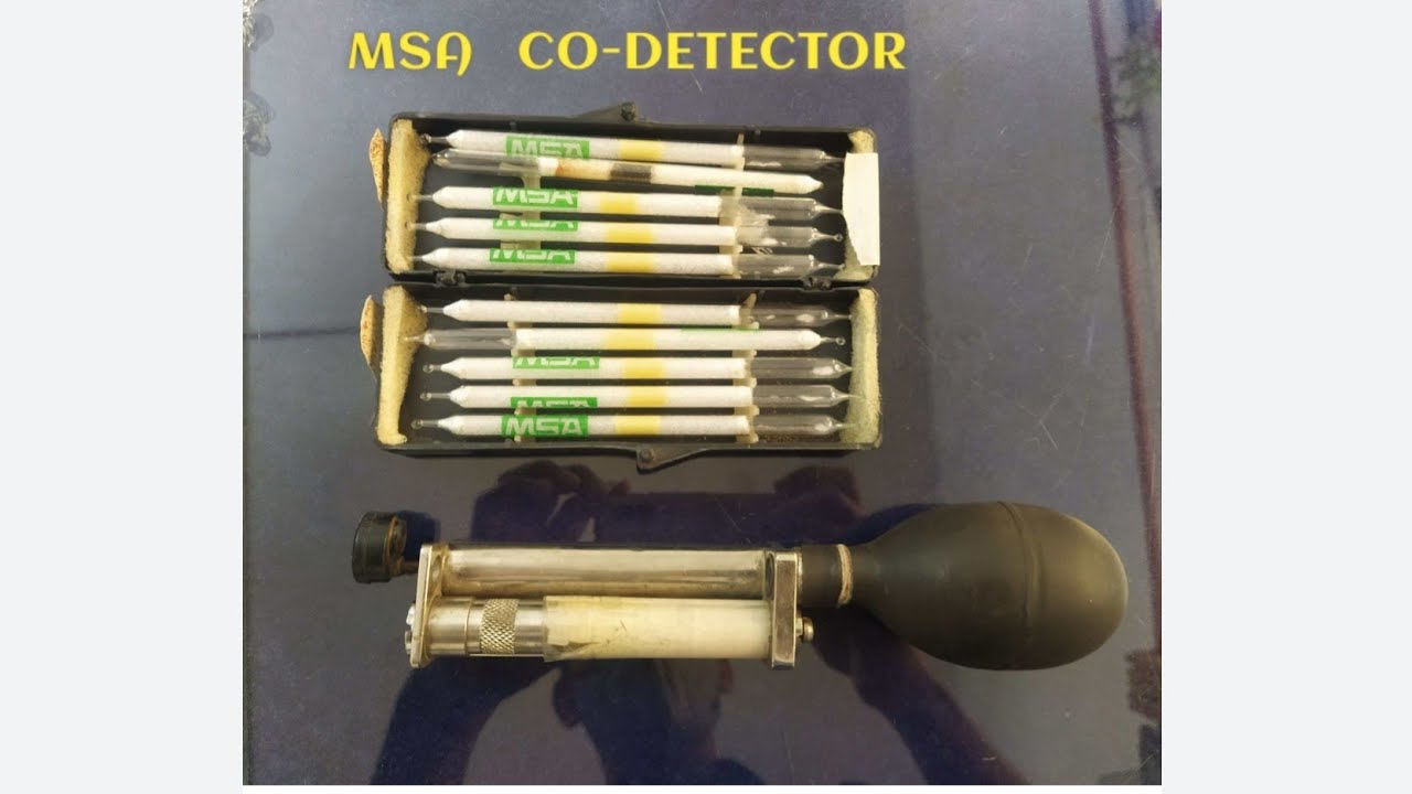 CO DETECTOR MSA CO Detector Tubes Gas Testing Important Topics