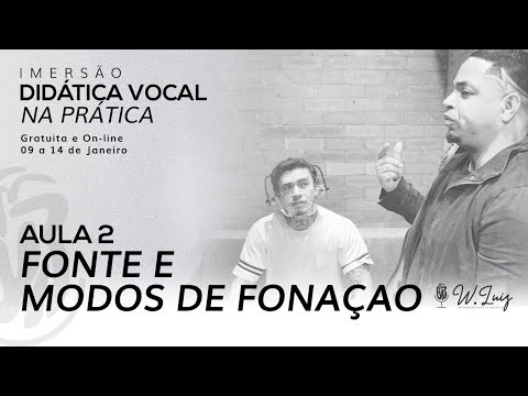 Aula 02 - Fonte / Modos de fonação - IMERSÃO DVP  - W Luiz