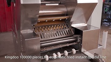KFN400 full automatic indomie dry and fry instant noodles making machine