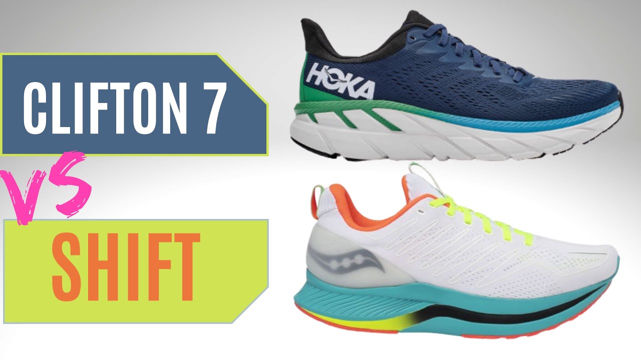 Saucony Endorphin Shift Vs Hoka Clifton 7 | Best Cushioned Daily ...