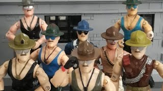 All the Original Sgt Slaughter GI Joe Oring Figure variants