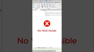 Wall Missing in Plan View? Quick Fix #revit #bim