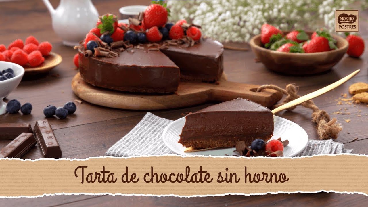 Tarta de chocolate sin horno - Recetas Nestlé Postres - YouTube