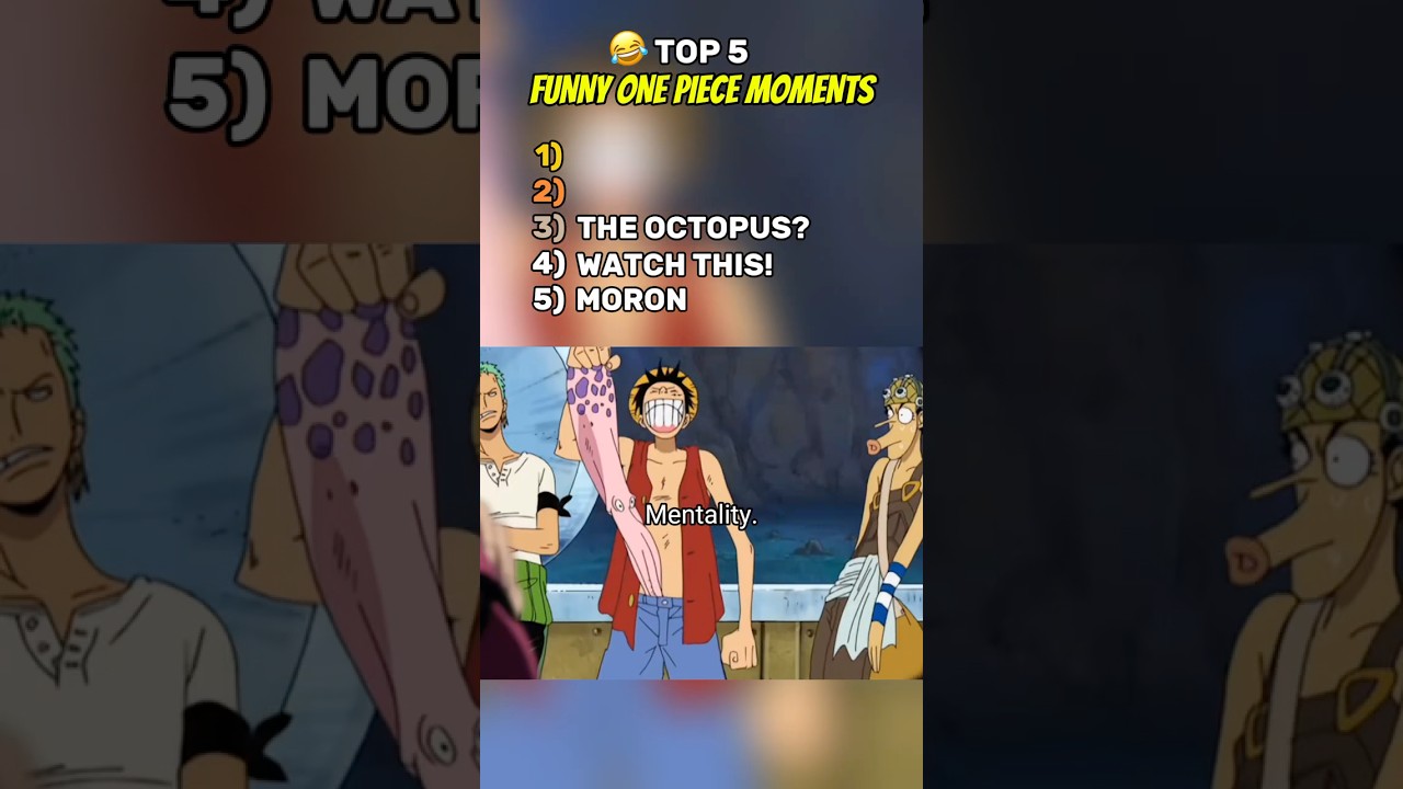 You cant stop laughing from this top 5 funniest one piece moments 😂 
