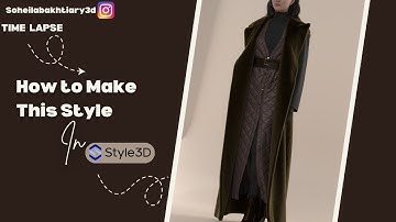 Timelapse: 3d modeling new Style in  ⁨@style3d_official⁩  #clo3d #fashion #marvelousdesigner