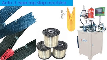 Auto U type top stop machine for nylon zipper machine