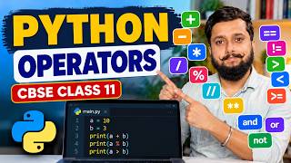 CBSE Class 11 Python | Operators in Python | Python Programming