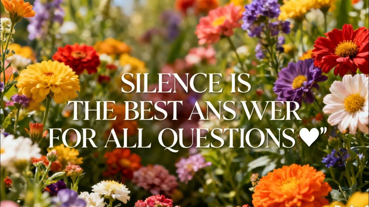 OUR SILENCE IS THE BEST ANSWER FOR ALL QUESTIONS ❤️ 🫰🫰