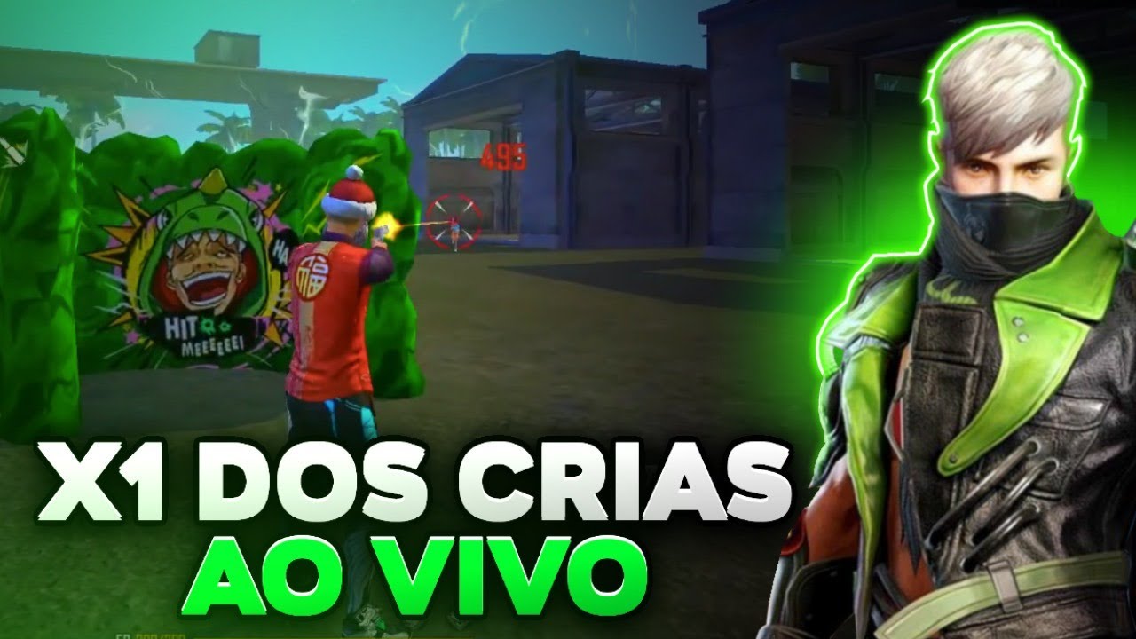 FREE FIRE - AO VIVO🔴 X1 DOS CRIAS, SALA PERSONALIZADA 🔥 X1 DOS