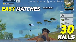 EASY MATCHES 1v4 FULL GAMEPLAYS - PUBG MOBILE LITE