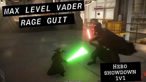 BEST YODA PLAYER MAKES MAX LEVEL VADER RAGE QUIT IN 1v1 on Showdown! #battlefrront2